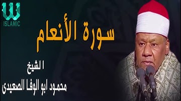 الشيخ محمود ابو الوفا الصعيدى -  سورة الأنعام
