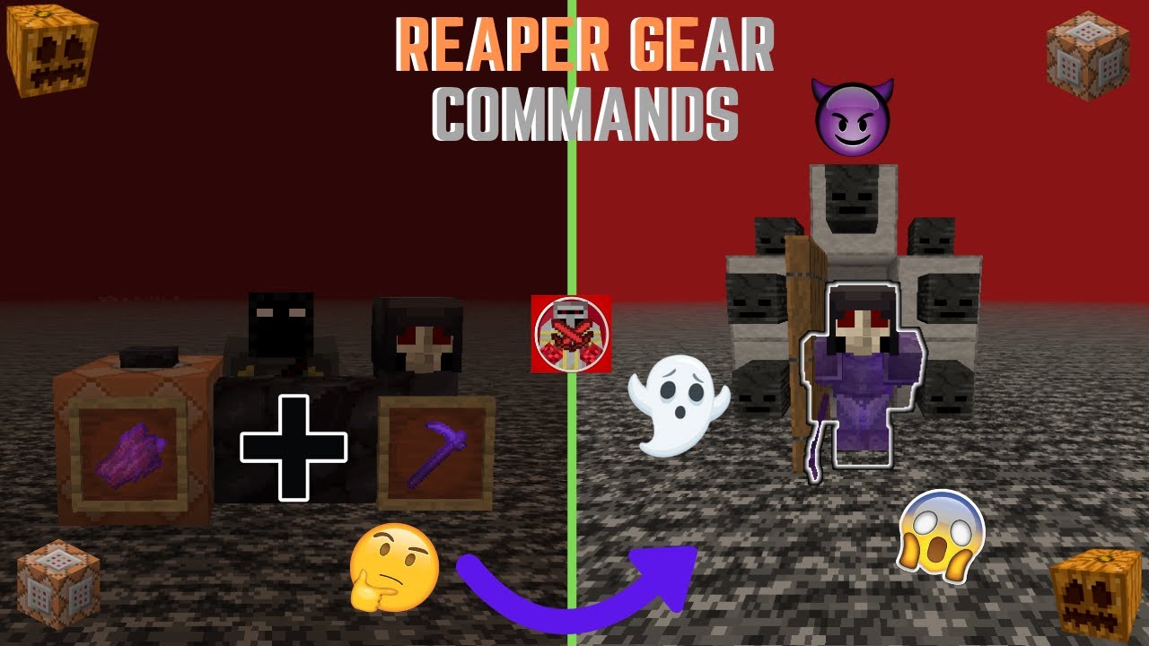 Command Block Tutorial 73 Reaper Gear Commands in Minecraft (1.16