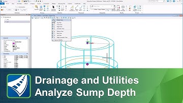 OpenRoads Designer 2022 Release 2 - Drainage and Utilities Analyze Sump Depth