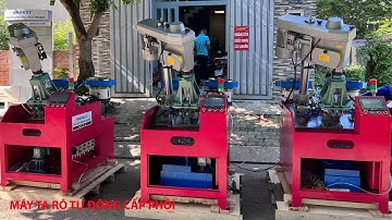 Máy ta rô tự động cấp phôi Unifast model AFT-02 ta rô 4 mũi cùng lúc