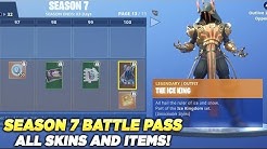 all skins and items season 7 battle pass tier 100 fortnite battle royale duration 11 20 - all fortnite items season 4
