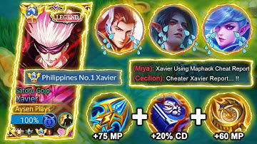 TOP 1 GLOBAL XAVIER NEW BRUTAL ONE SHOT COMBO AND BUILD 😱 | XAVIER BEST BUILD AND EMBLEM 2023 | MLBB