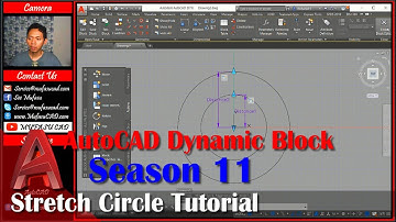 Season 11 Stretch Circle With Scale Action AutoCAD Dynamic Block Series Tutorial
