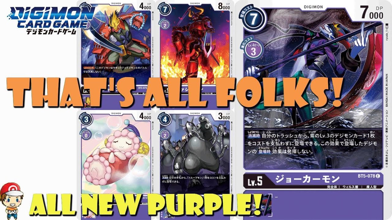 That's EVERY Digimon from BT5 Now! All New Purple Digimon from Battle of Omega! That's EVERY Digimon from BT5 Now! All New Purple Digimon from Battle of Omega!