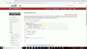 NPTEL Programming In Java Week 5 Assignment Solution