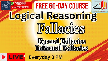 Logical Fallacies - Formal & Informal Fallacies, Logical Reasoning, UGC NET Paper 1 #ugcnetpaper1