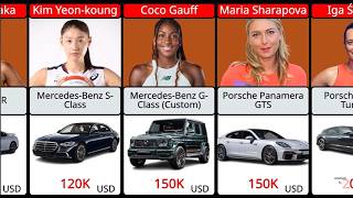 Richest WOMEN Athletes Cars Sorted by Price