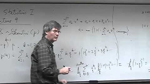 Mathematical Statistics I - Lecture 9 - UCCS MathOnline