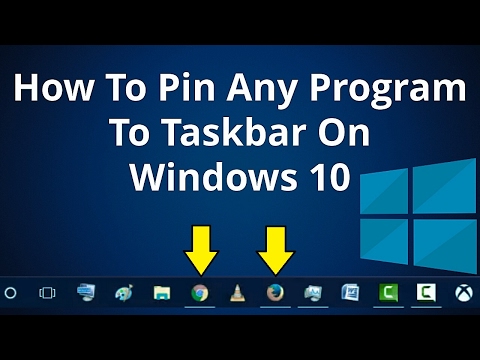 Video: How To Pin The Taskbar