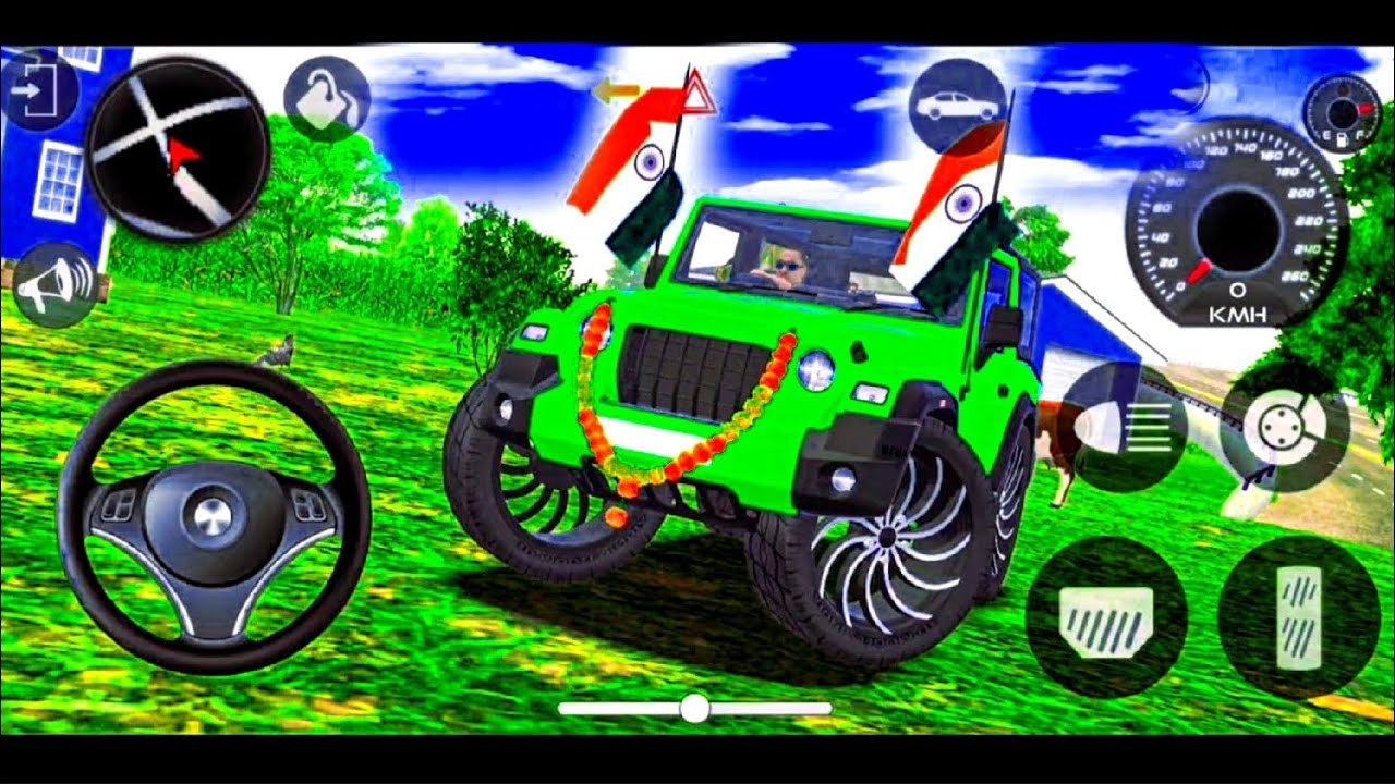 Modified Mahindra Thar😈Games:Indian Green Thar (Gadi Wala Games) Car Game Android Game - #2026