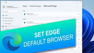 how to set edge as your default browser