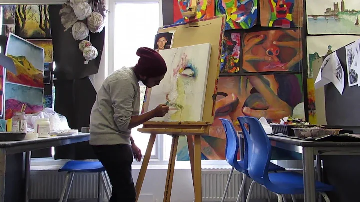 A2 Level ART: My Eric Lacombe style portrait