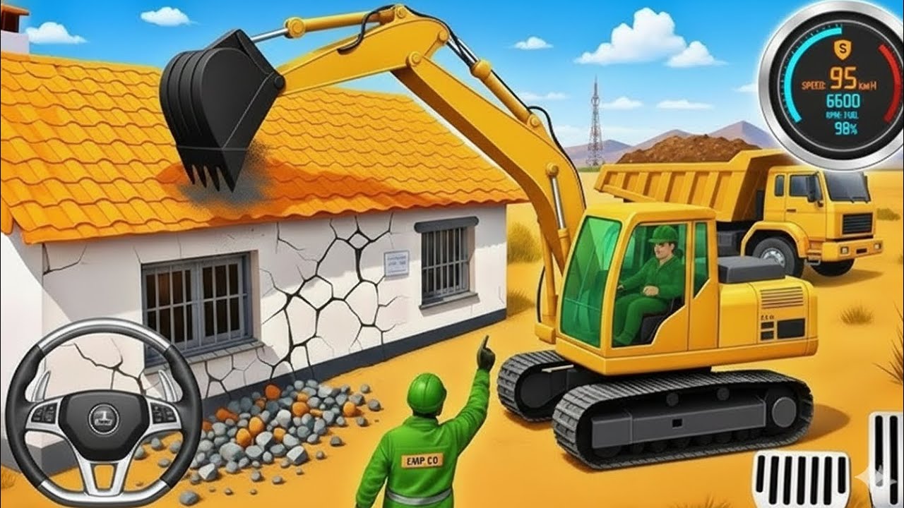 👷City Road Construction Simulator 3D 🚧 | Heavy Excavator & Truck (Android Gameplay)