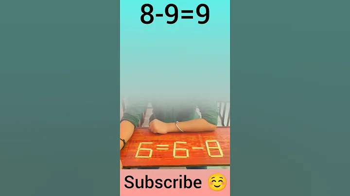 8-9=9 Only 1 Matchstick move puzzle Solve #shorts #viral #trending #youtubeshorts