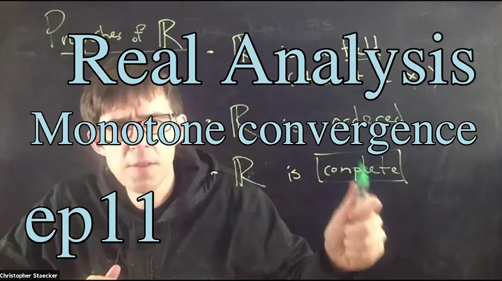 Real Analysis Ep 11: Monotone convergence theorem