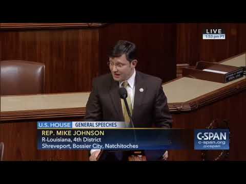 Rep. Mike Johnson first floor speech , 2017:"Commitment to Civility  ... return to statesmanship"