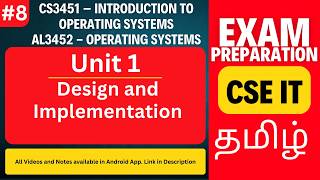 Design and Implementation of Operating Systems | CS3451 &amp; AL3452 | Anna University