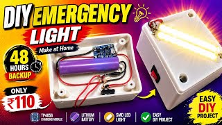 Make Rechargeable Emergency Light at Home | Only ₹110 | 48 Hours Backup |