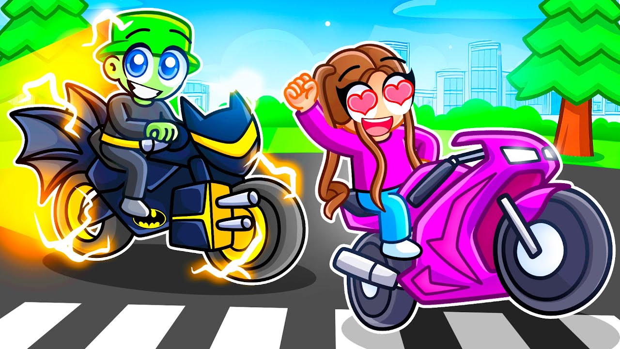 DRAGUER des FILLES avec la NOUVELLE MOTO de BATMAN dans Motorcycle Mayhem !