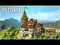 Minecraft how to build a medieval castle  tutorial 2