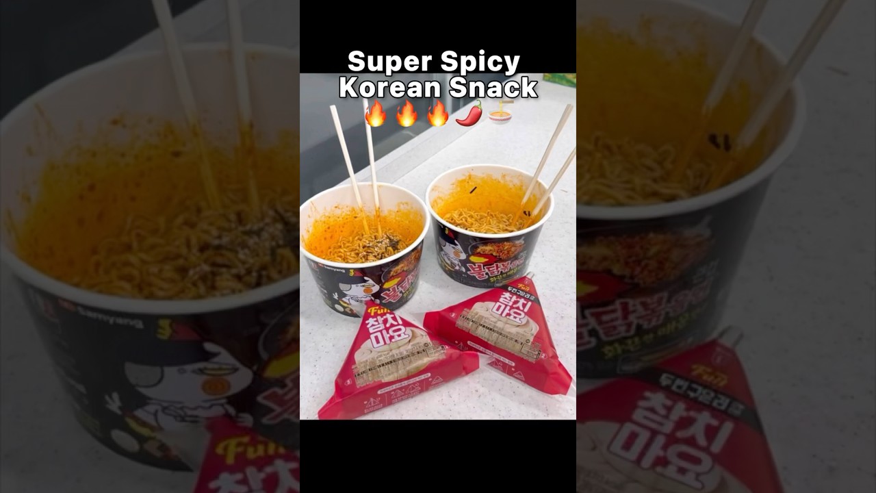 Foodtrip with Korean Spicy Noodles Buldak Bokkeum Myun + Triangle Kimbap
