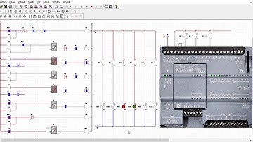 CADe SIMU - MONTAJE DE DOS SEMÁFOROS EN PLACA DE PLC