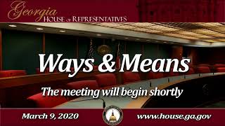 Ways & Means 03.09.20