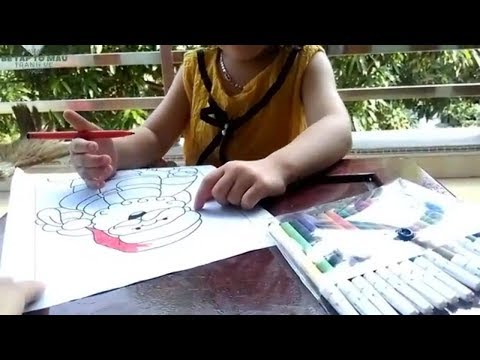 Tô Màu Ông Già Noel Tặng Quà - Tranh tô màu cho bé