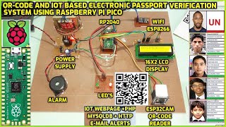 QR-CODE and IoT Based Electronic Passport Verification System Using Raspberry Pi Pico [ Photo Alert] screenshot 5