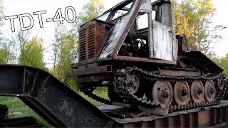 Old Russian Forest Tractor TDT-40 (No Driving) (1080p)