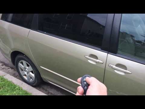 Toyota Sienna Sliding Door Will Not Unlatch With Remote