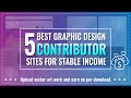 5 best graphic design contributor sites to earn stable income $$$ | Where to sell vector art work ?