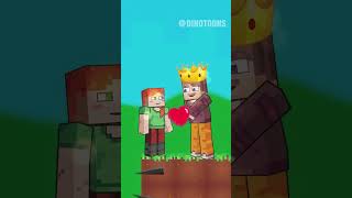 Will Steve & Alex Choose to Save Baby or Temptation of Life | 2nd Ending |Antztoons #minecraftshorts