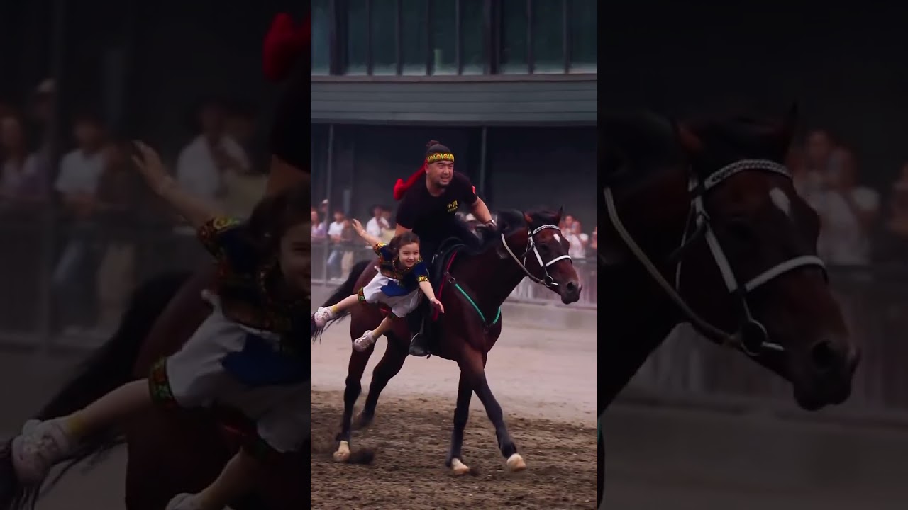 Witness the ultimate equestrian bond! ✨ At the Xinjiang Ancient Ecological Park in China