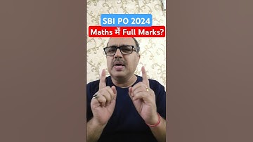 SBI PO 2024 | Maths में Full Marks! #shorts #sbipo #sbipo2024