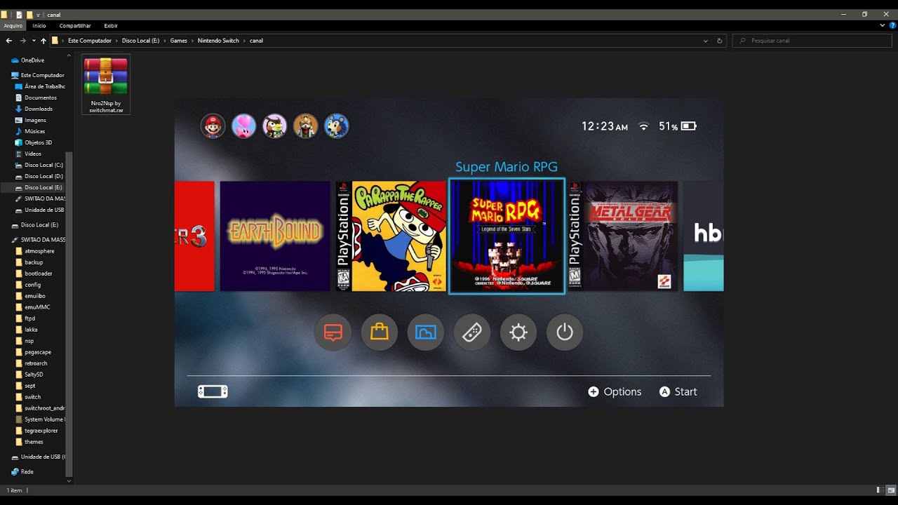 Como criar atalhos dos seus jogos do Retroarch para a Home do Nintendo Switch YouTube