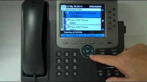 Cisco 7975 - Directories