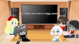 Star against the forces of evil react to piggy memes (book2)