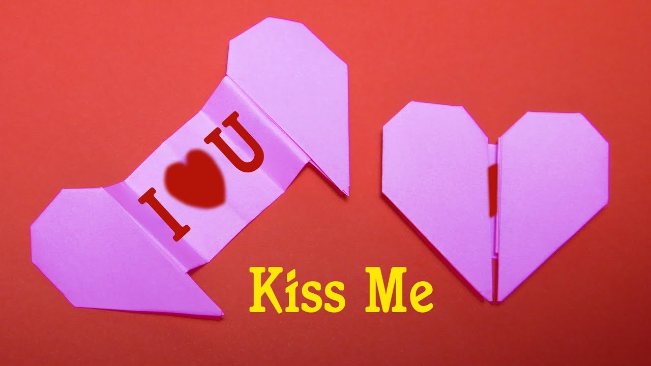 Cách Gấp Trái Tim Tỏ Tình 20/10 I LOVE YOU