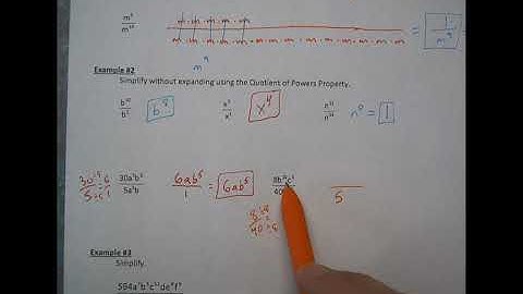 Algebra 1, Lesson 8.3 - Quotient of Powers