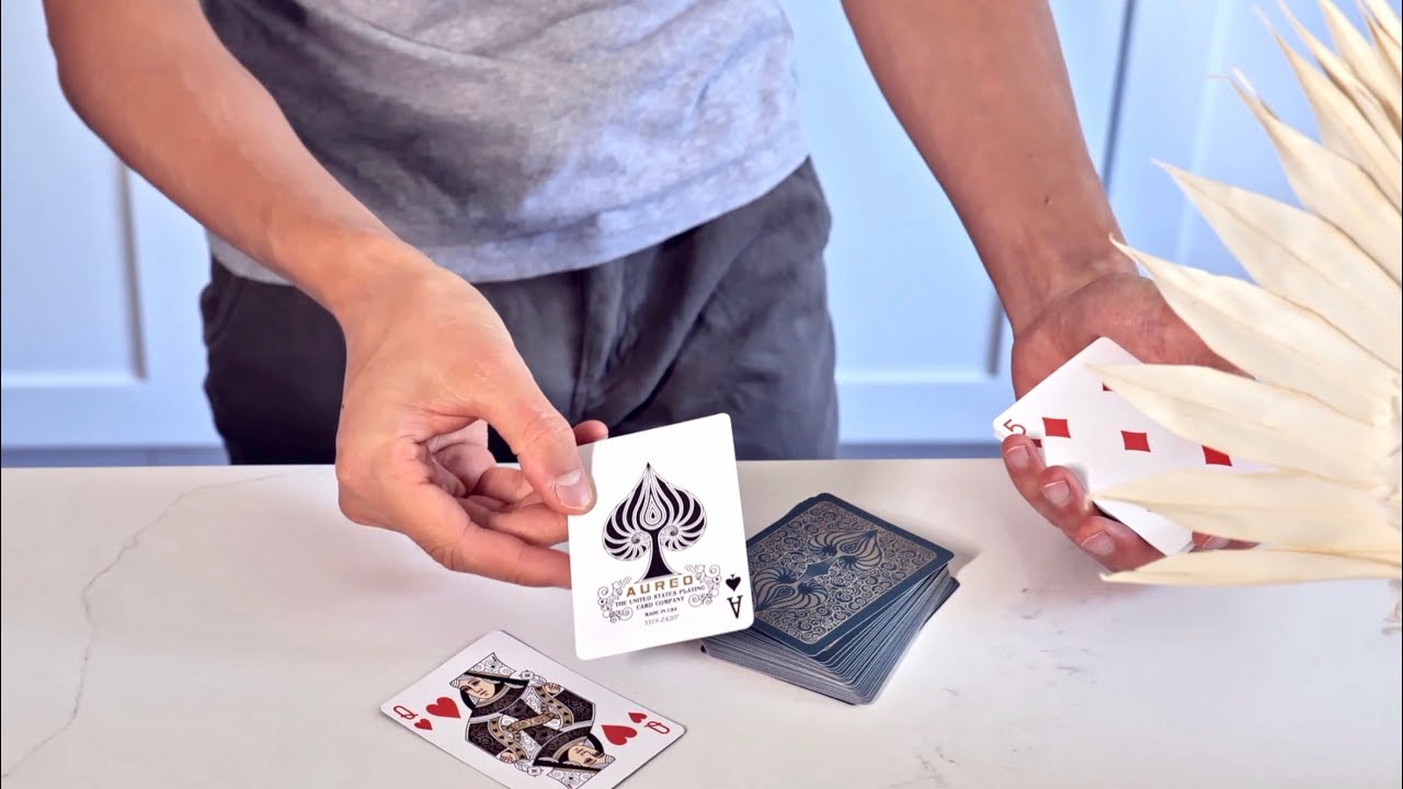 Cut To Four Aces Magic Card Trick Coloring Pages Cutting To An Ace Youtube