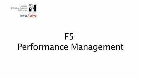 ACCA F5 ADVANCE VARIANCES