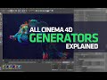 All Cinema 4D Generators Explained - Cinema 4d Basics Part 2 Spline Mask, Boole, Connect, Remesh