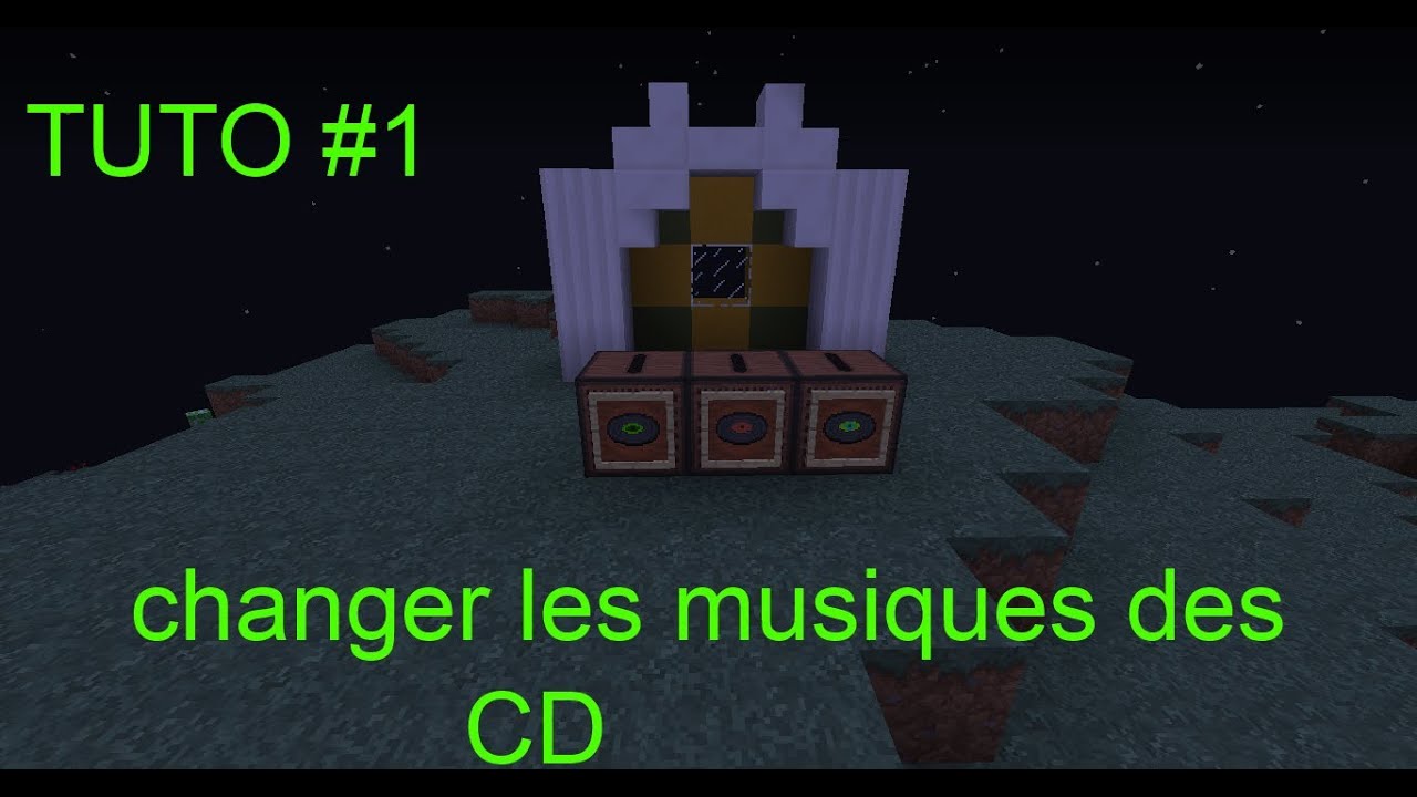 TUTO comment changer un CD minecraft - YouTube
