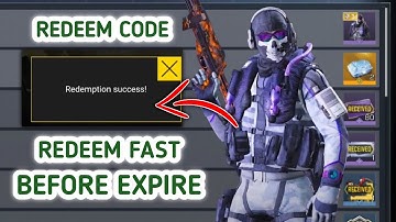 🤯 November 8 Working Redeem Code Free Legendary Pharo + Crates Redeem Code Free Ghost plasma Codm