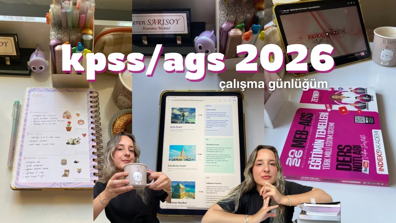 kısa sürede çok ders çalışmak, yeni kitaplarım | kpss/ags 2026 🐣 #kpss #ags 