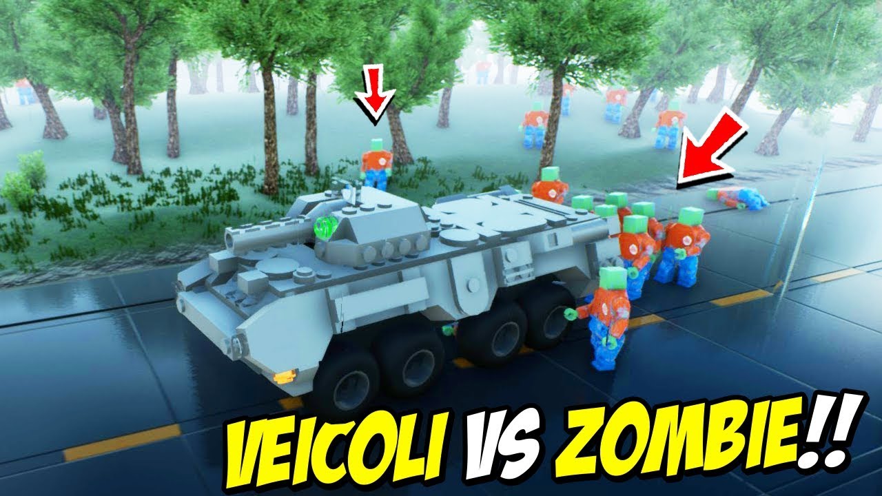 SCHIACCIO GLI ZOMBIE DI LEGO CON VEICOLI BLINDATI!! - Brick Rigs ITA ...