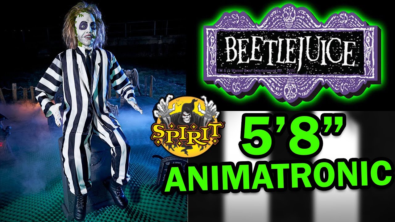BEETLEJUICE ANIMATRONIC FROM SPIRIT HALLOWEEN (2021) YouTube