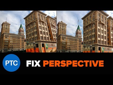 AUTOMATICALLY Fix Perspective Distortions in Photoshop - Automatic Upright in Camera RAW Tutorial