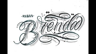 TUTORIAL DE LETTERING / como hacer letras chicanas de brenda / drawing chicano lettering / TUTORIAL DE LETTERING / como hacer letras chicanas de brenda / drawing chicano lettering /